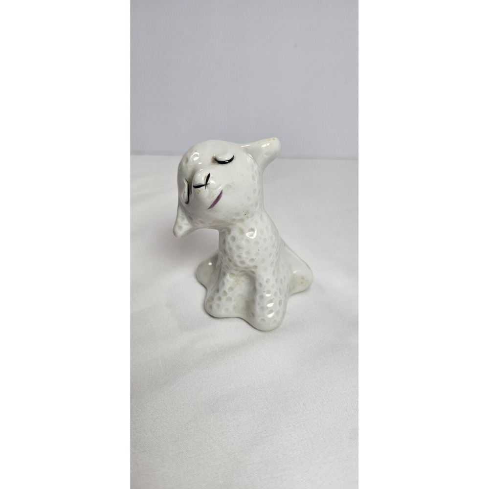 Van Tellingen Lamb Hugger Salt Shaker Missing The Girl Pepper Vintage Ceramic